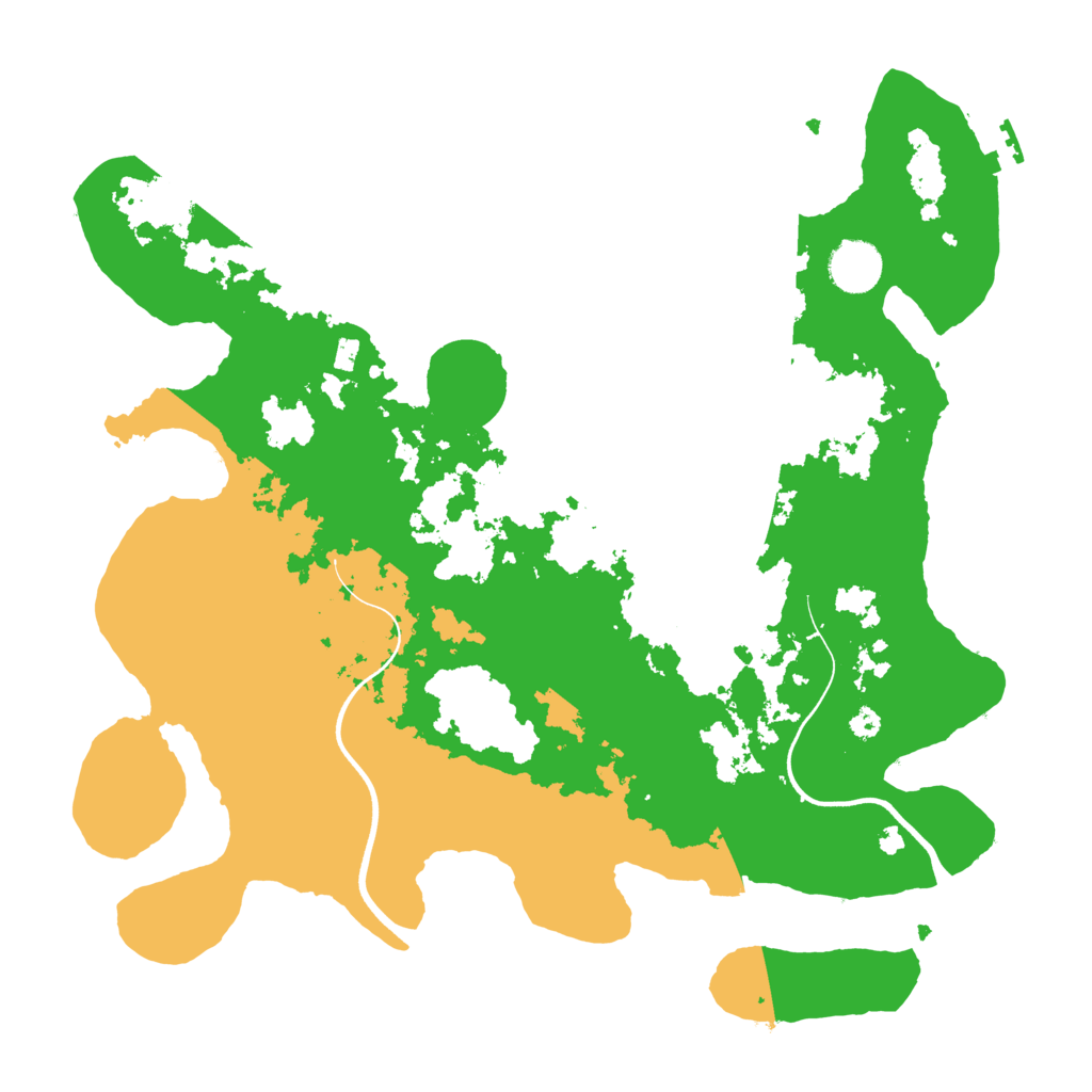 Biome Rust Map: Procedural Map, Size: 3650, Seed: 71735406