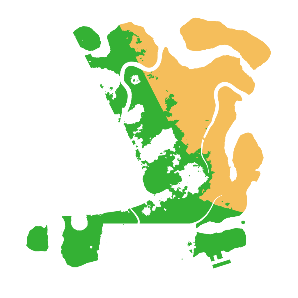 Biome Rust Map: Procedural Map, Size: 3250, Seed: 158887