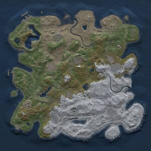 Thumbnail Rust Map: Procedural Map, Size: 4000, Seed: 81398, 16 Monuments