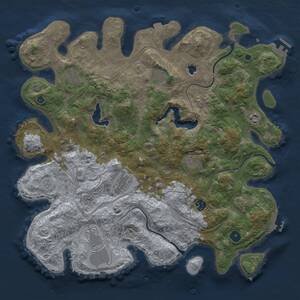 Thumbnail Rust Map: Procedural Map, Size: 4250, Seed: 1425108626, 15 Monuments