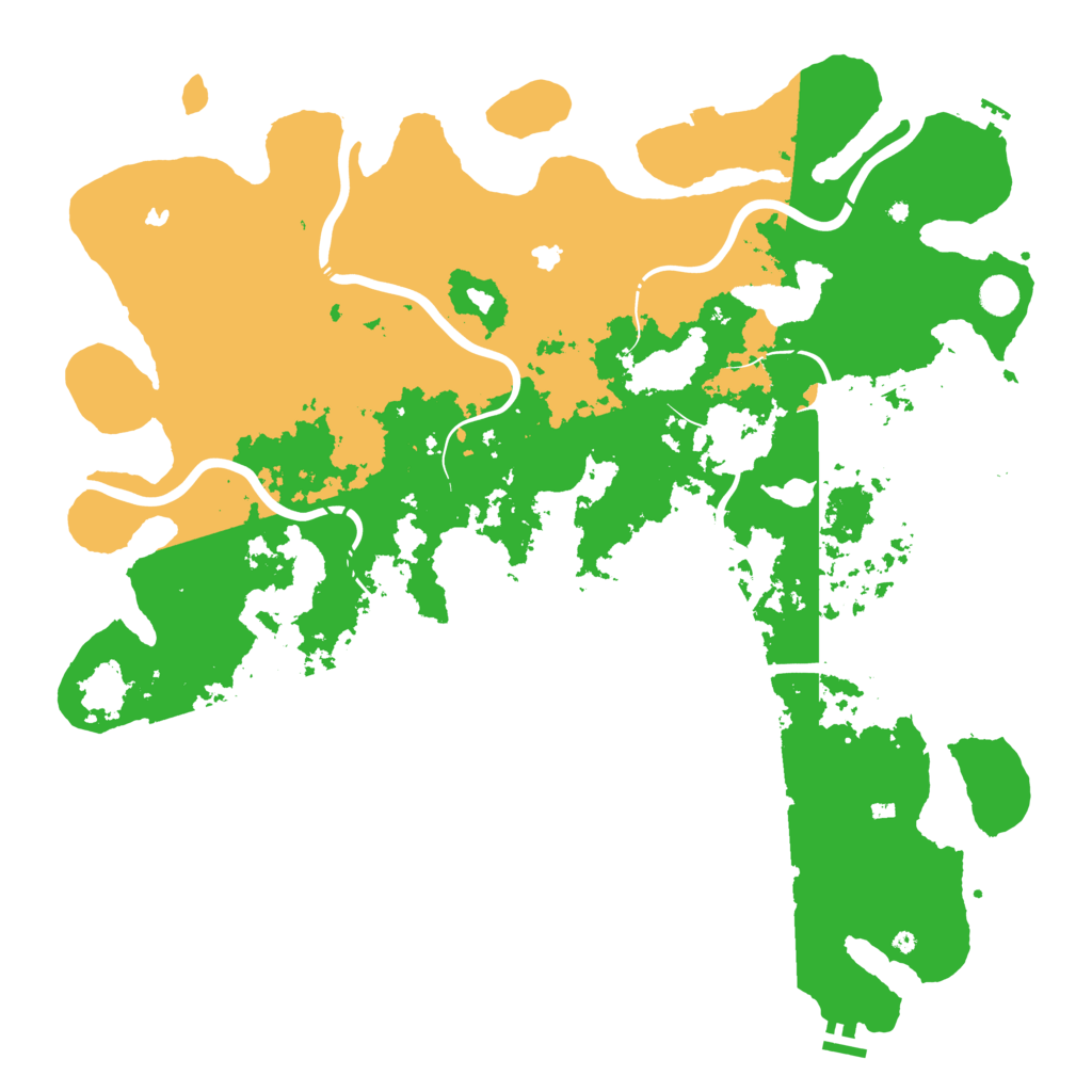 Biome Rust Map: Procedural Map, Size: 5000, Seed: 50010