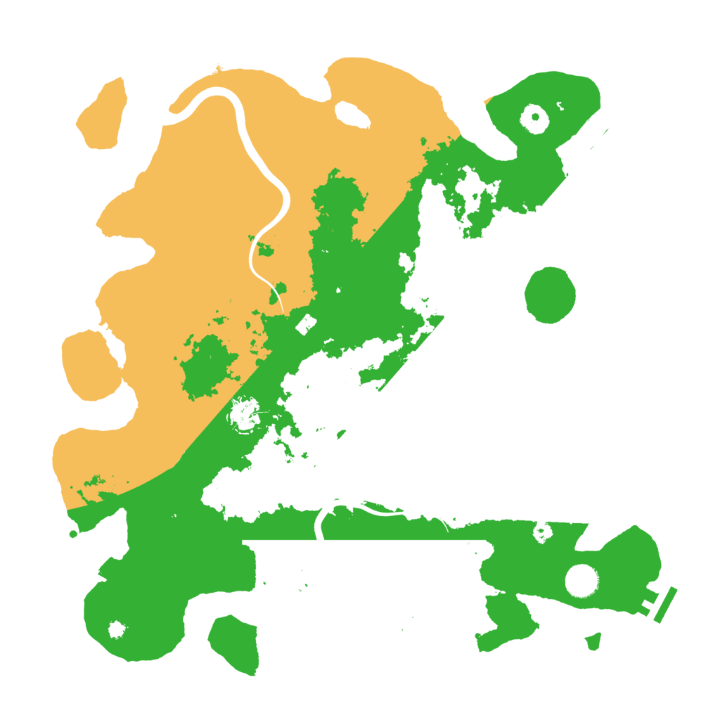 Biome Rust Map: Procedural Map, Size: 3800, Seed: 2005
