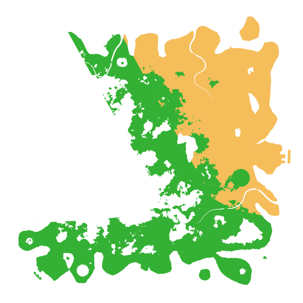 Biome Rust Map: Procedural Map, Size: 4500, Seed: 7394