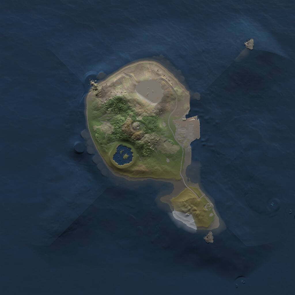 Rust Map: Procedural Map, Size: 1500, Seed: 202007315, 1 Monuments