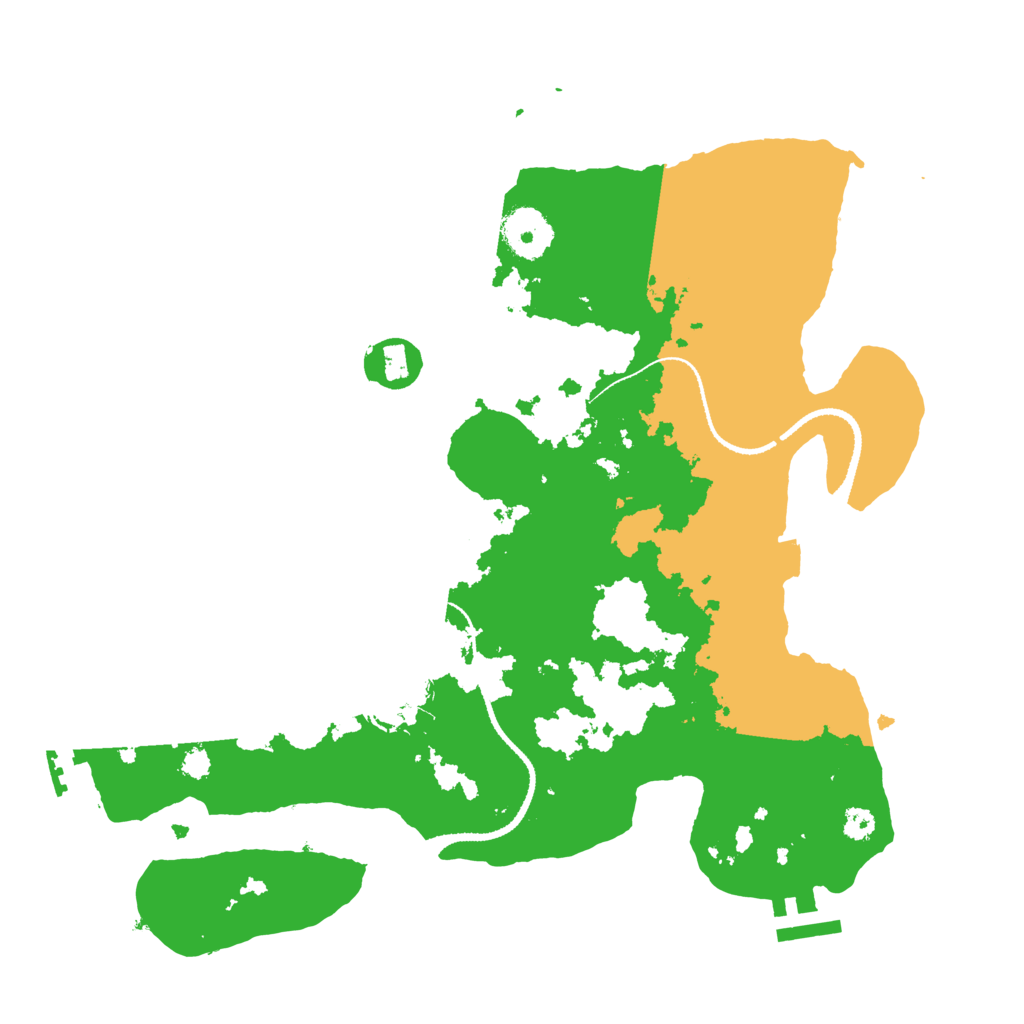 Biome Rust Map: Procedural Map, Size: 3200, Seed: 18769995