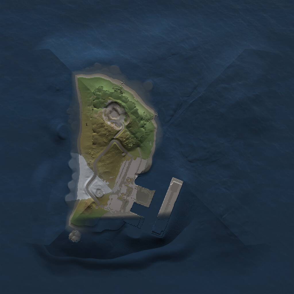 Rust Map: Procedural Map, Size: 1000, Seed: 38988, 2 Monuments