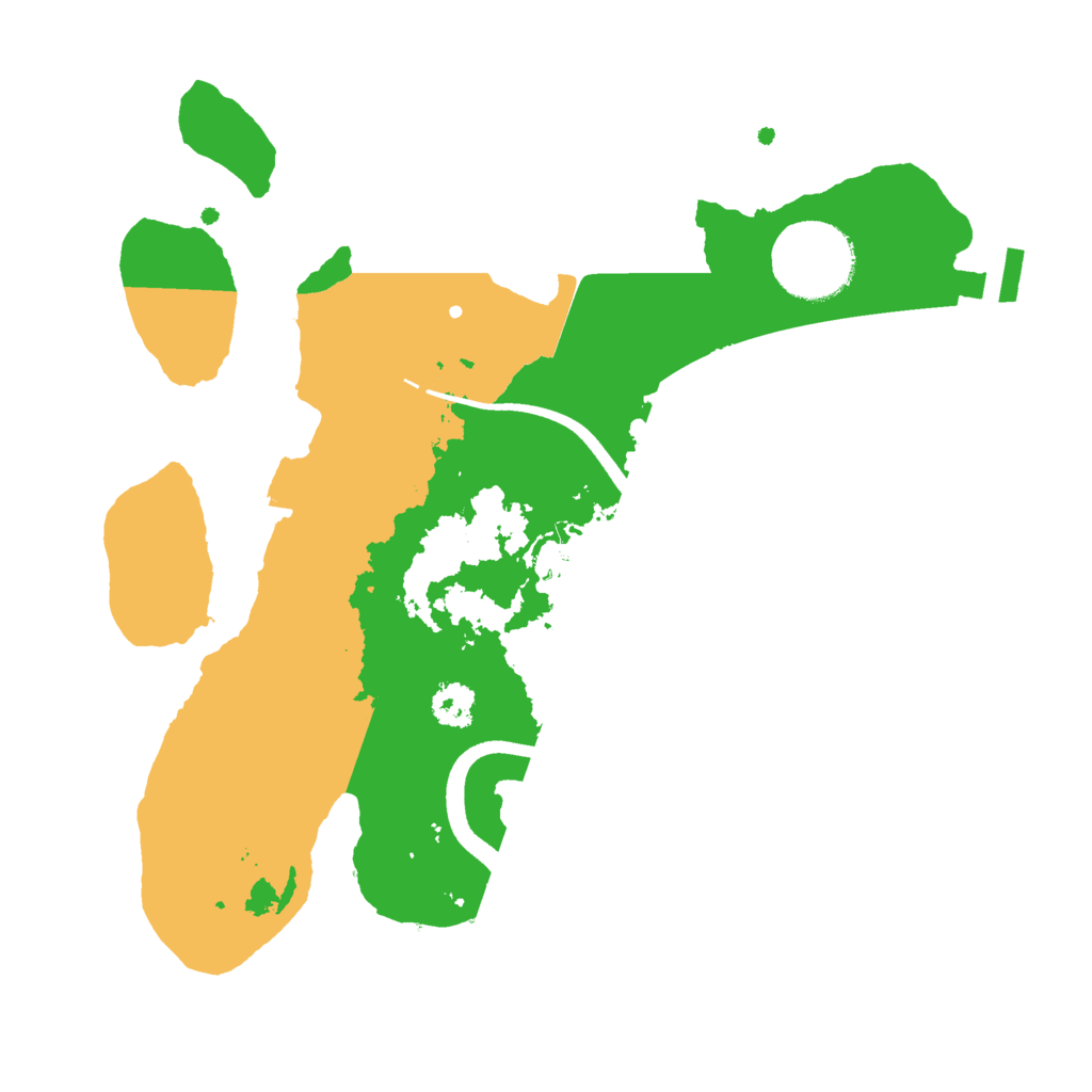 Biome Rust Map: Procedural Map, Size: 2500, Seed: 1108931978
