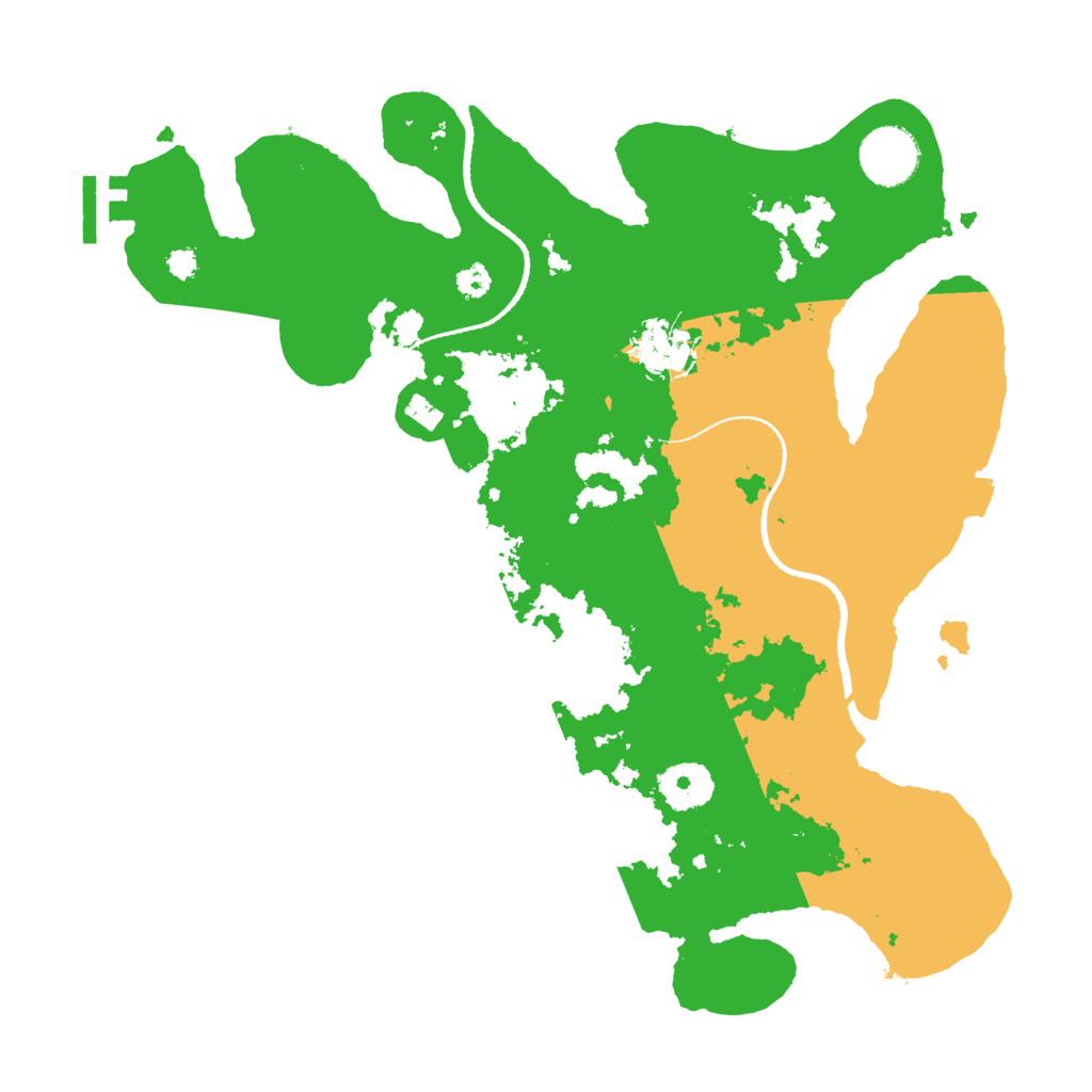 Biome Rust Map: Procedural Map, Size: 3250, Seed: 84726207