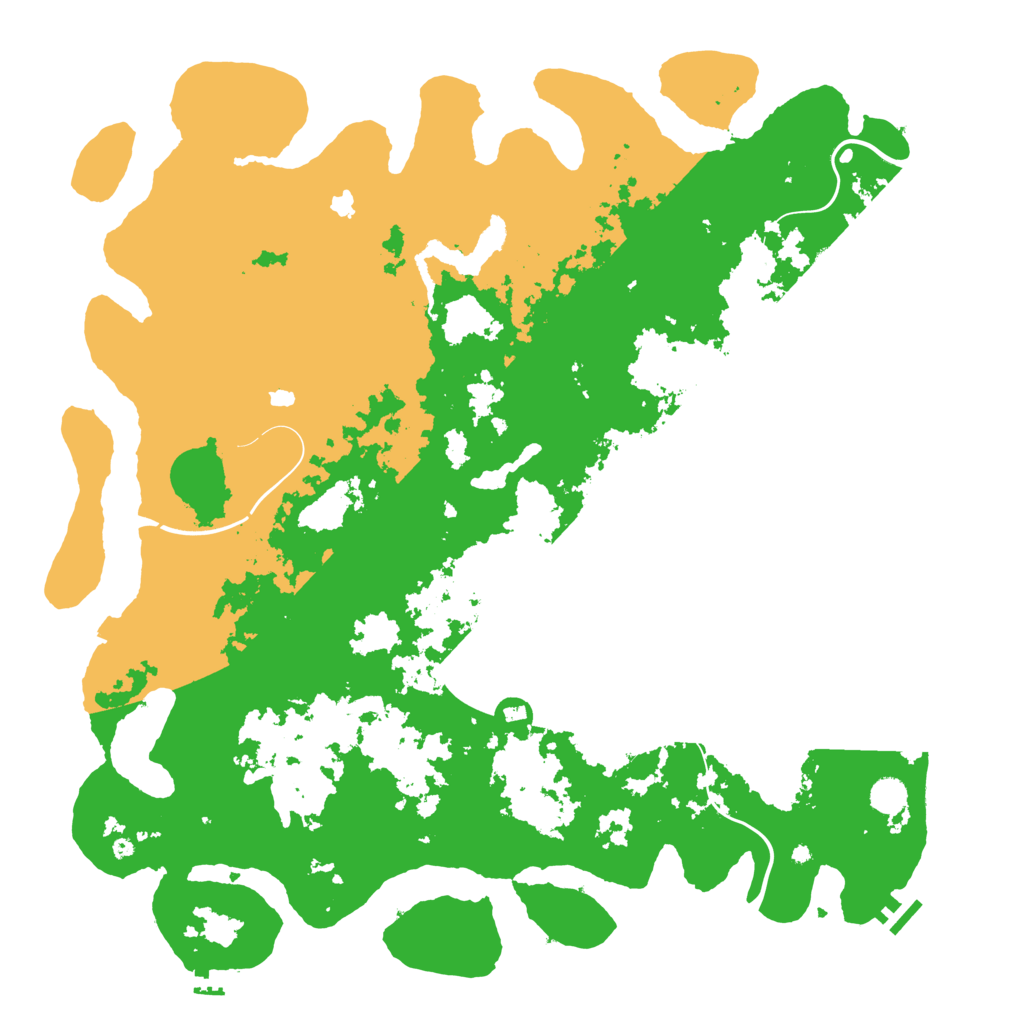 Biome Rust Map: Procedural Map, Size: 5000, Seed: 1242040046