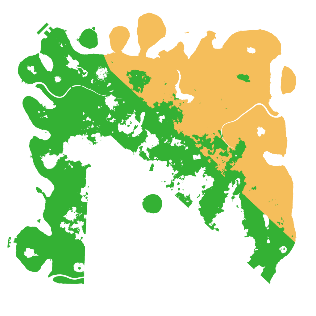 Biome Rust Map: Procedural Map, Size: 4500, Seed: 786666538