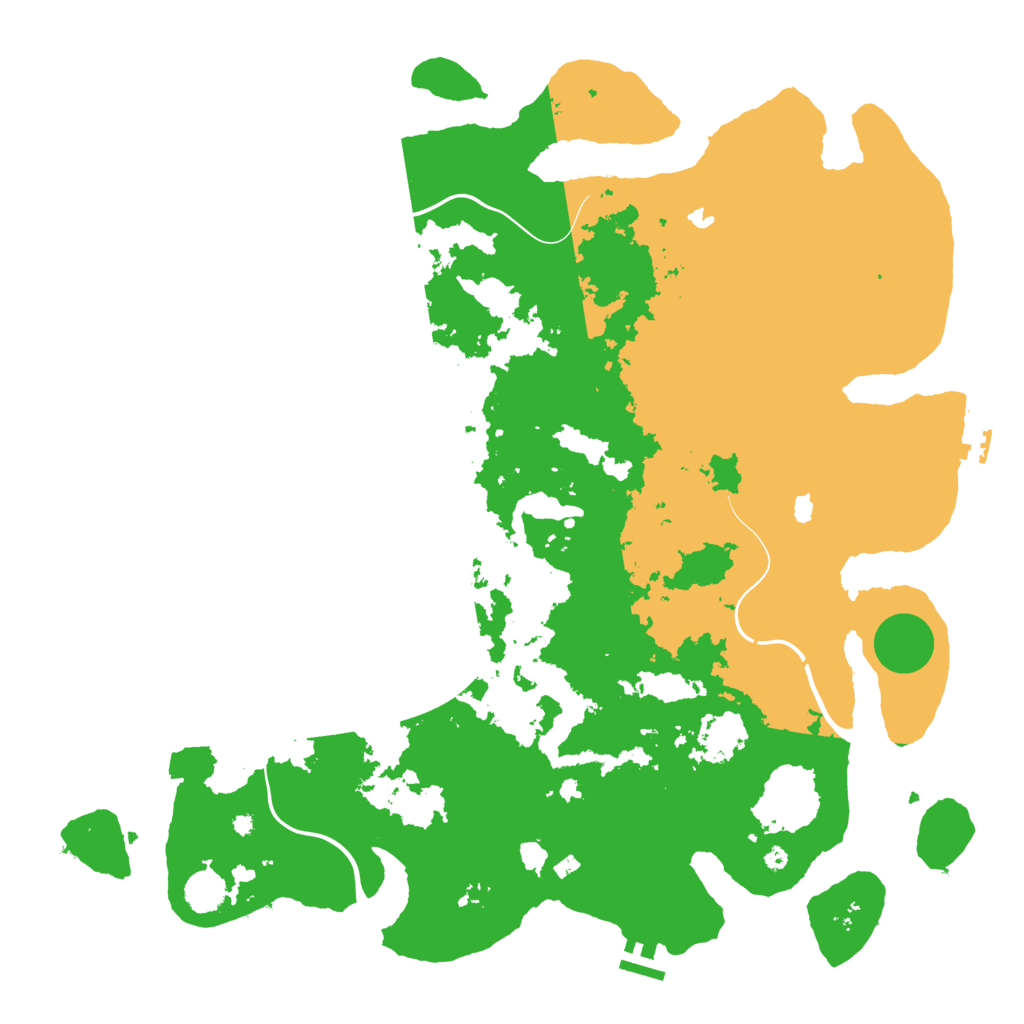 Biome Rust Map: Procedural Map, Size: 4500, Seed: 979667987