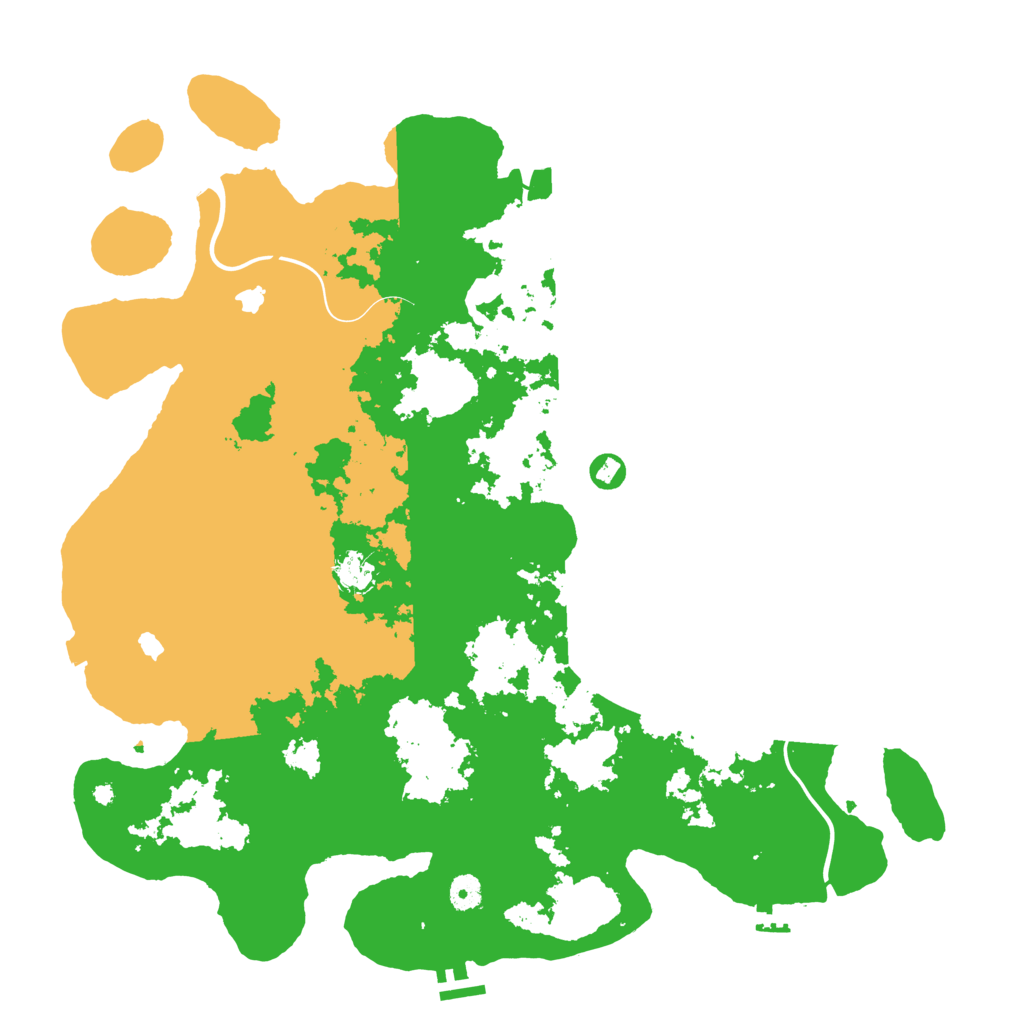 Biome Rust Map: Procedural Map, Size: 4500, Seed: 1584380336