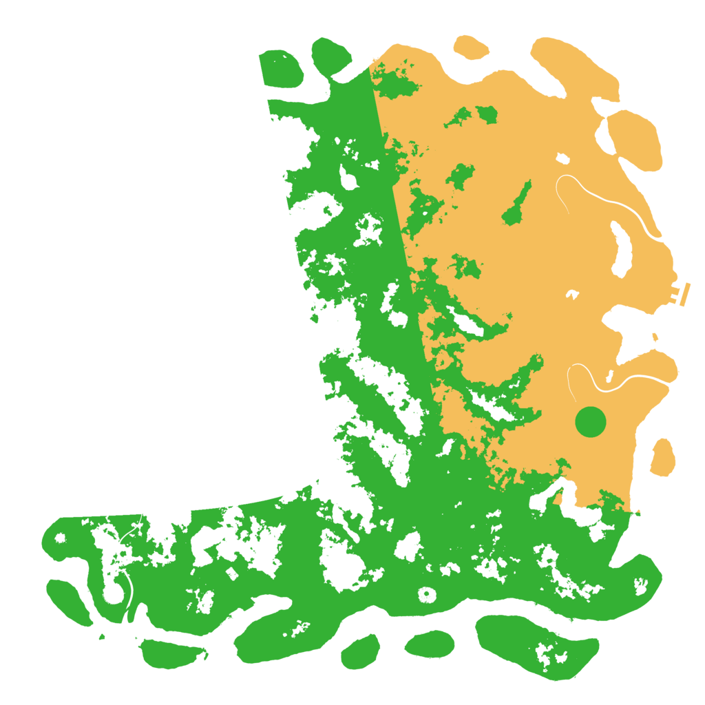 Biome Rust Map: Procedural Map, Size: 6000, Seed: 995939982