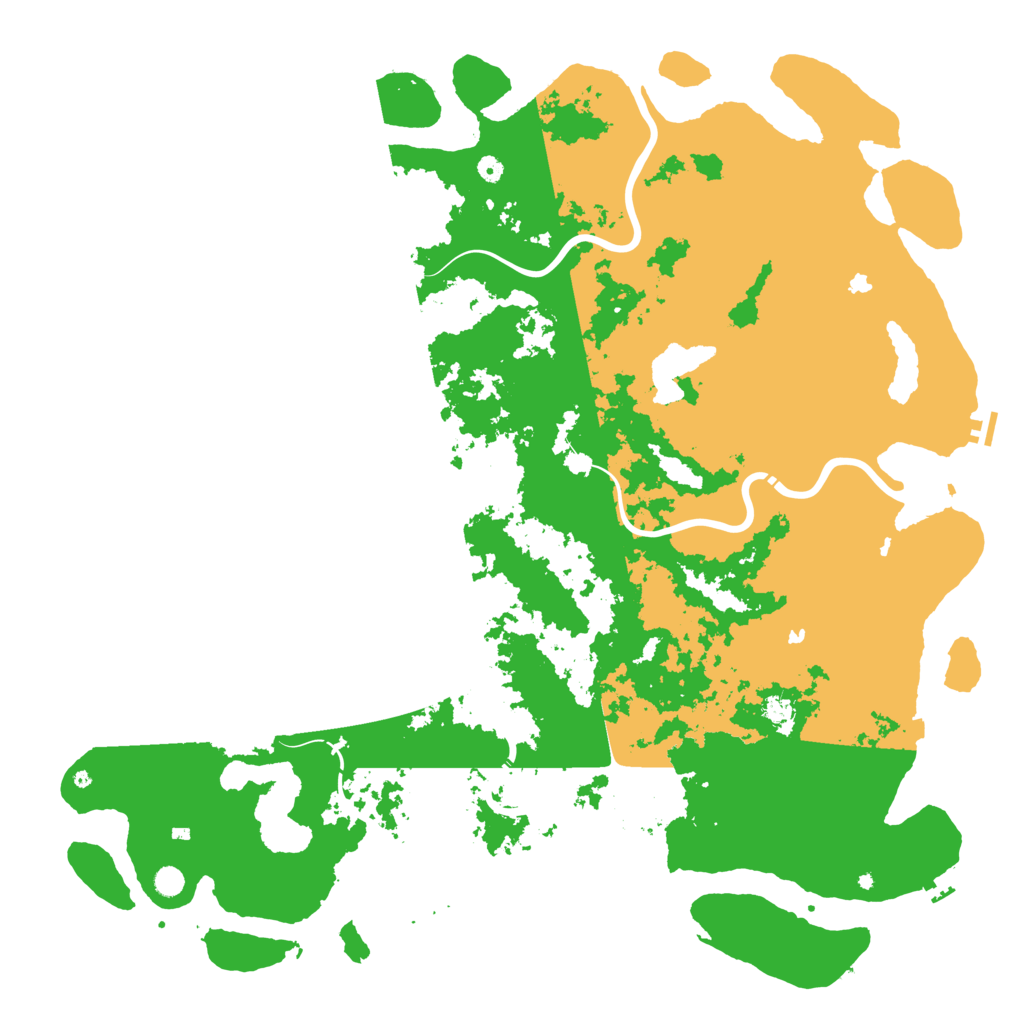 Biome Rust Map: Procedural Map, Size: 6000, Seed: 995939982