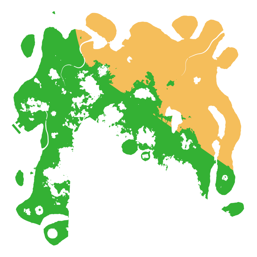 Biome Rust Map: Procedural Map, Size: 4500, Seed: 154973575