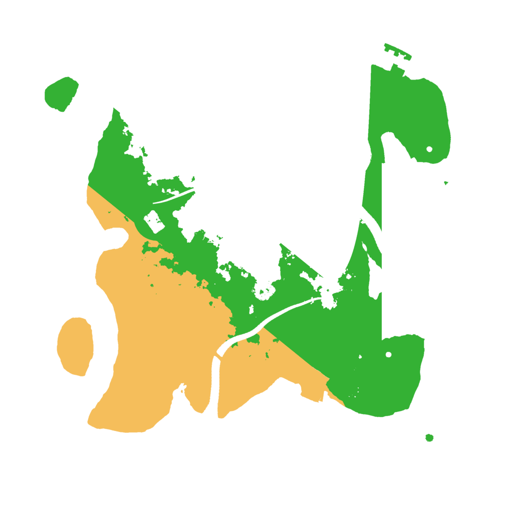 Biome Rust Map: Procedural Map, Size: 2600, Seed: 968551976