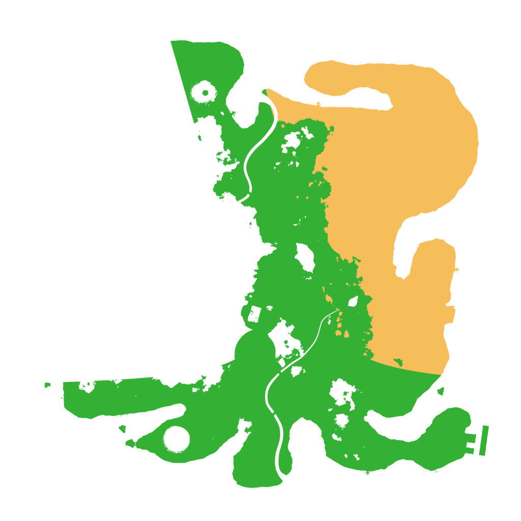 Biome Rust Map: Procedural Map, Size: 3500, Seed: 945607025