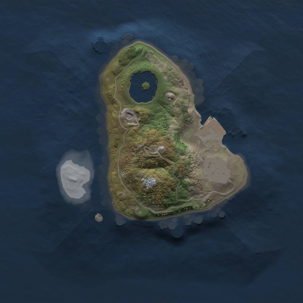 Rust Map: Procedural Map, Size: 1500, Seed: 99993, 1 Monuments