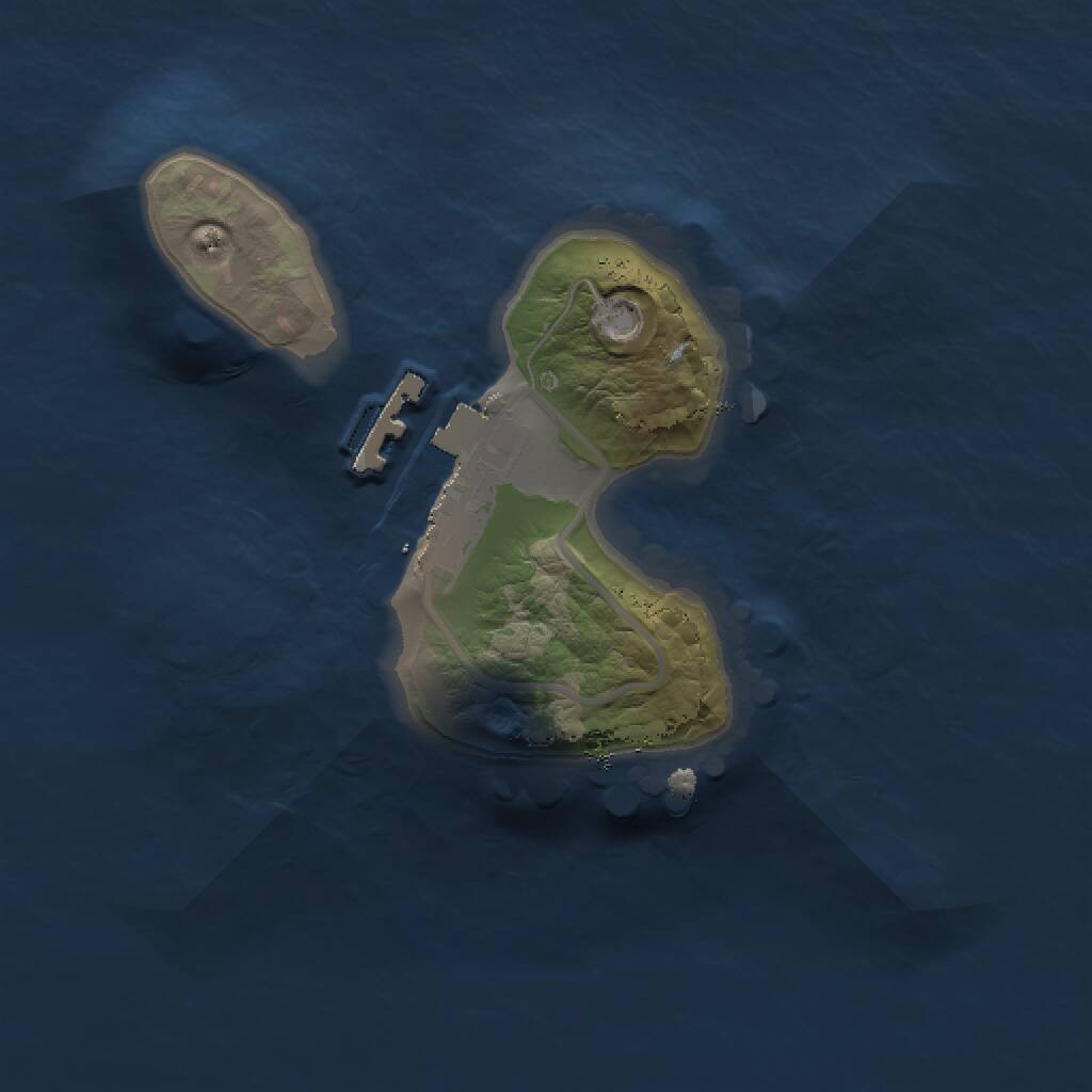 Rust Map: Procedural Map, Size: 1500, Seed: 99989, 2 Monuments