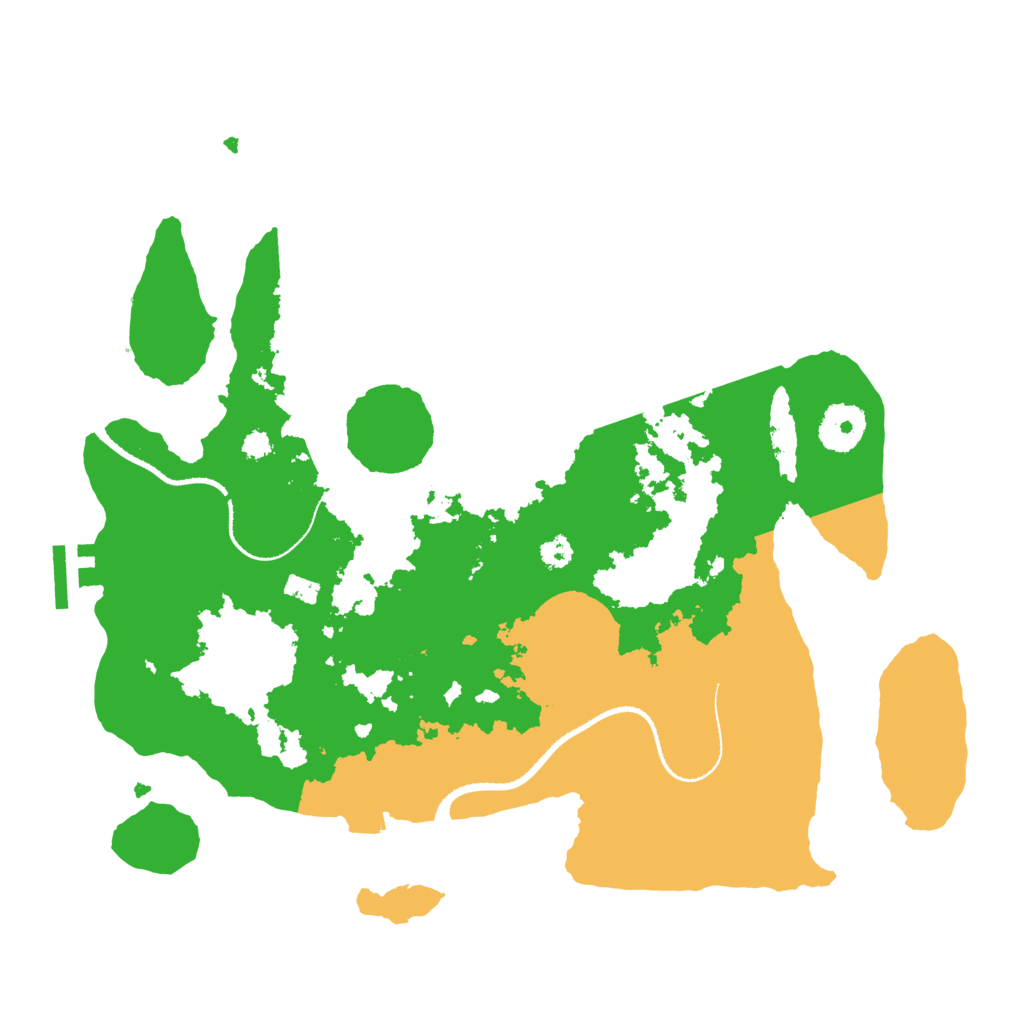 Biome Rust Map: Procedural Map, Size: 3250, Seed: 4564623