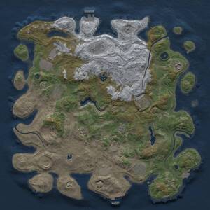 Thumbnail Rust Map: Procedural Map, Size: 4250, Seed: 1022511323, 17 Monuments