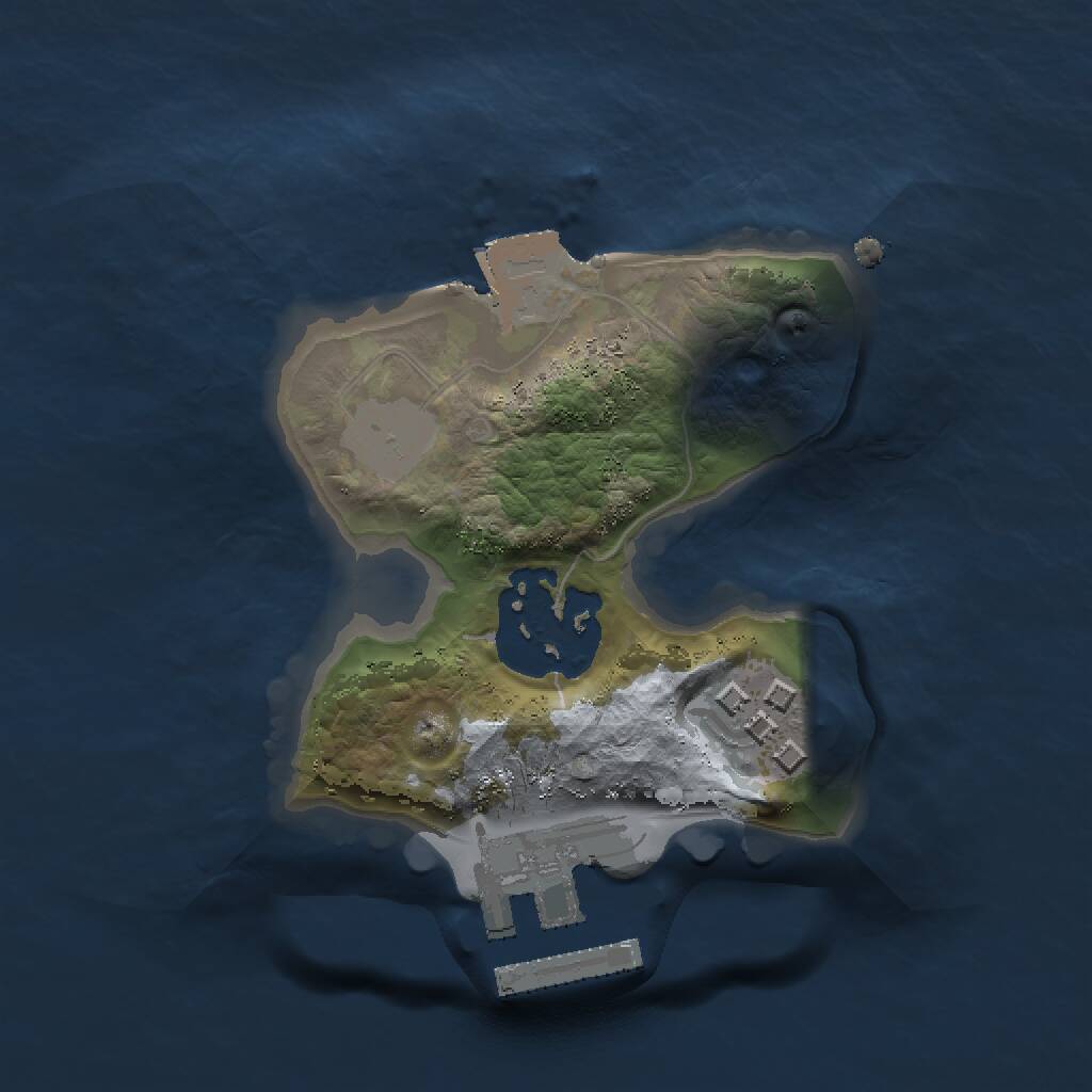 Rust Map: Procedural Map, Size: 1500, Seed: 99986, 4 Monuments