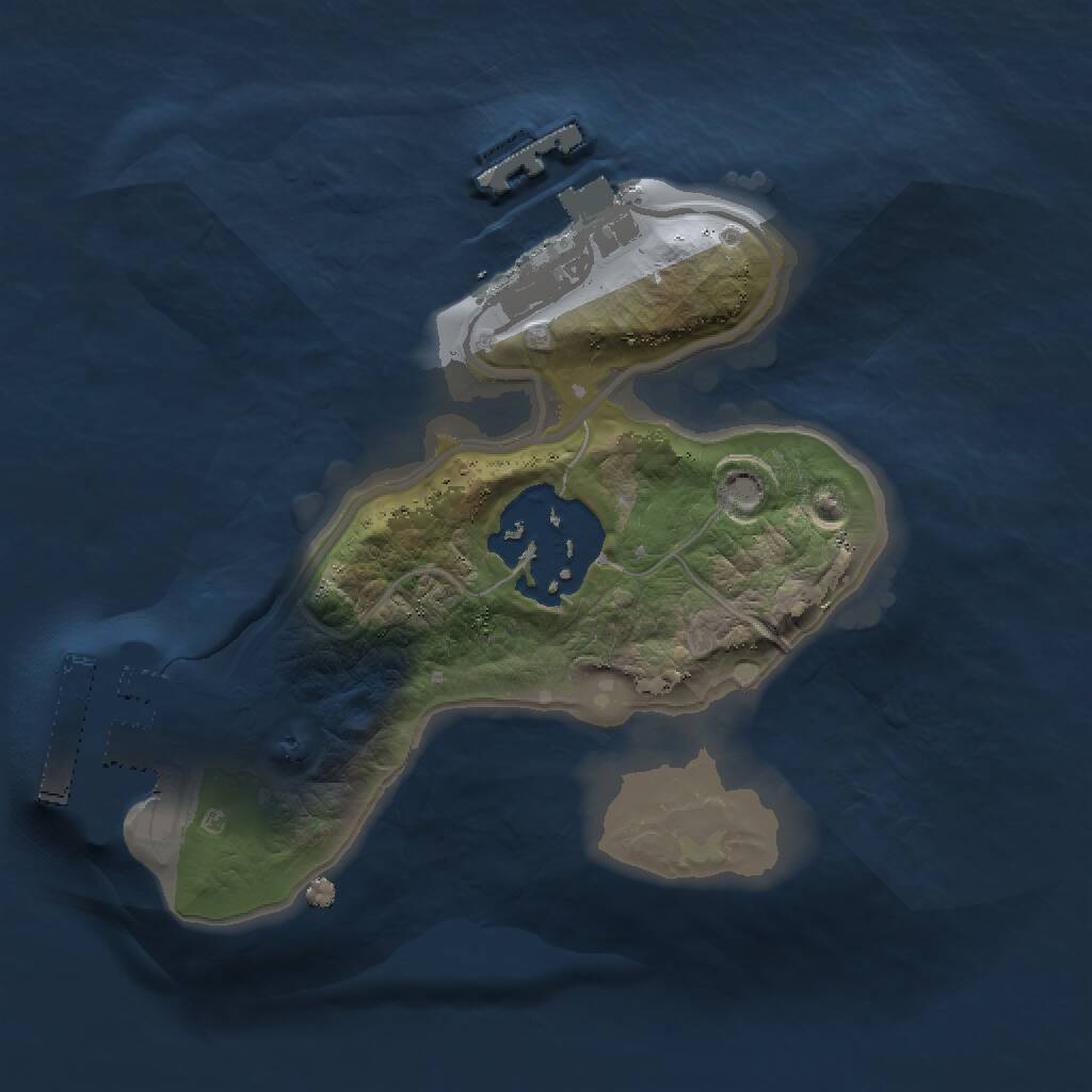 Rust Map: Procedural Map, Size: 1500, Seed: 99984, 4 Monuments