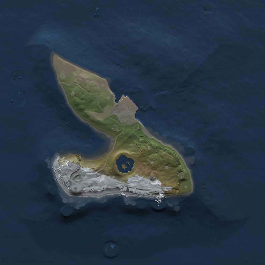 Rust Map: Procedural Map, Size: 1500, Seed: 99983, 1 Monuments