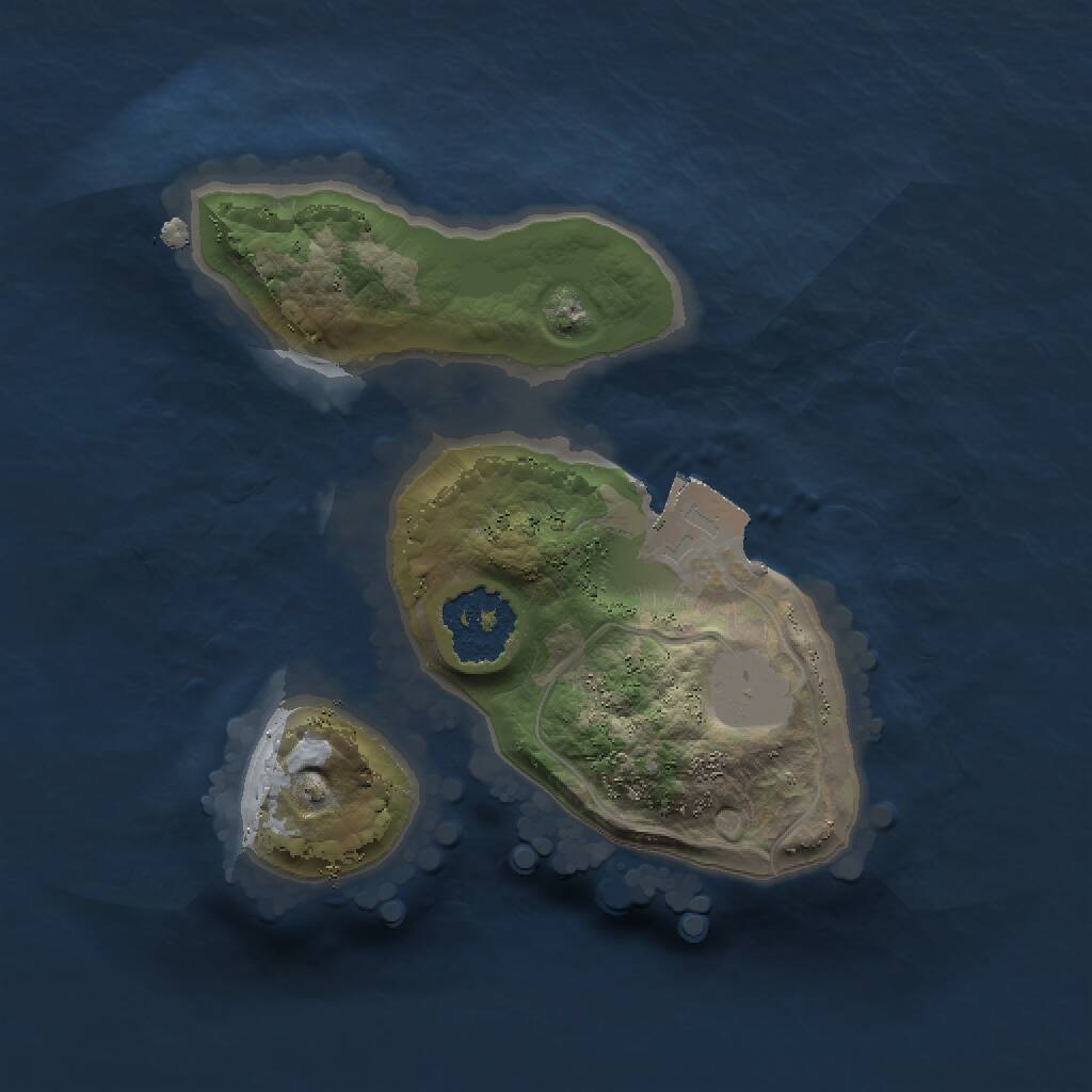 Rust Map: Procedural Map, Size: 1500, Seed: 99982, 1 Monuments