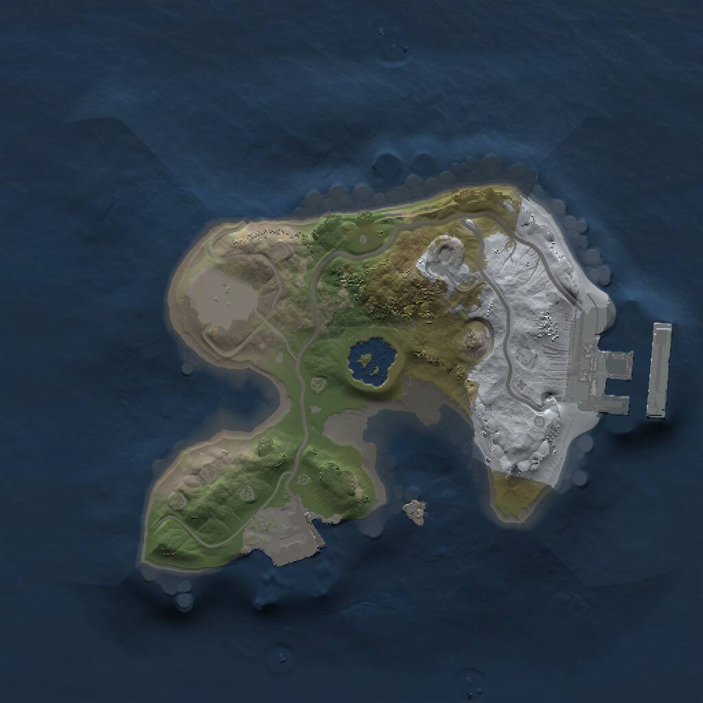Rust Map: Procedural Map, Size: 1500, Seed: 12347, 2 Monuments