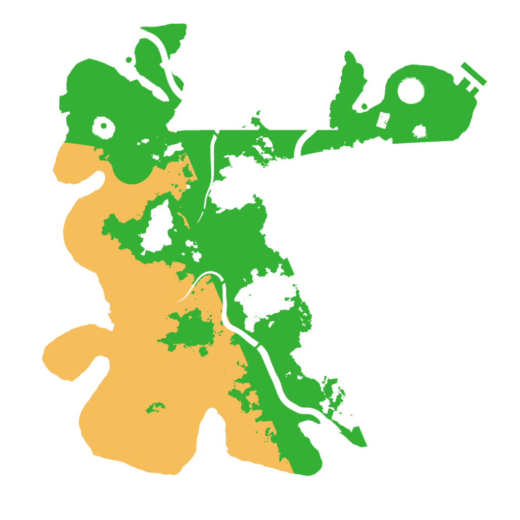 Biome Rust Map: Procedural Map, Size: 3500, Seed: 467215042