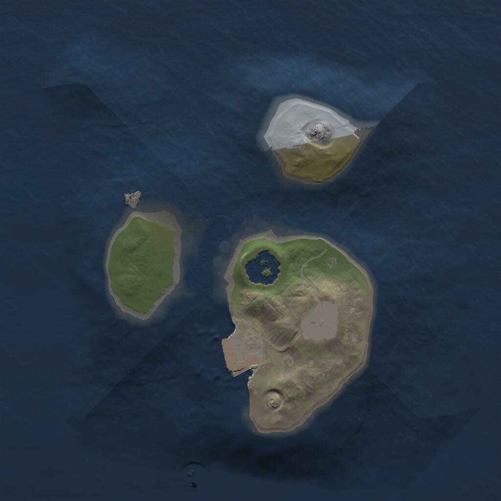 Rust Map: Procedural Map, Size: 1500, Seed: 12350, 1 Monuments