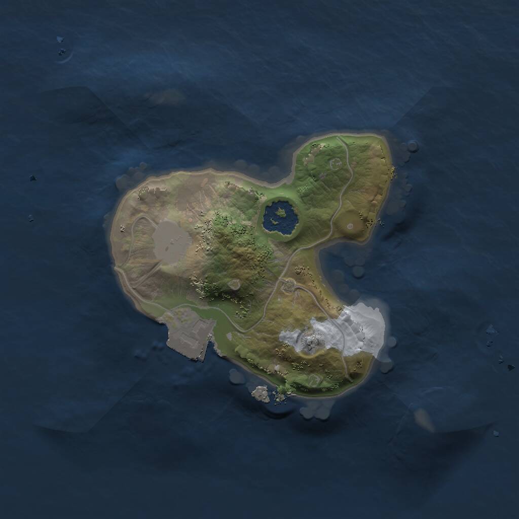 Rust Map: Procedural Map, Size: 1500, Seed: 12352, 1 Monuments