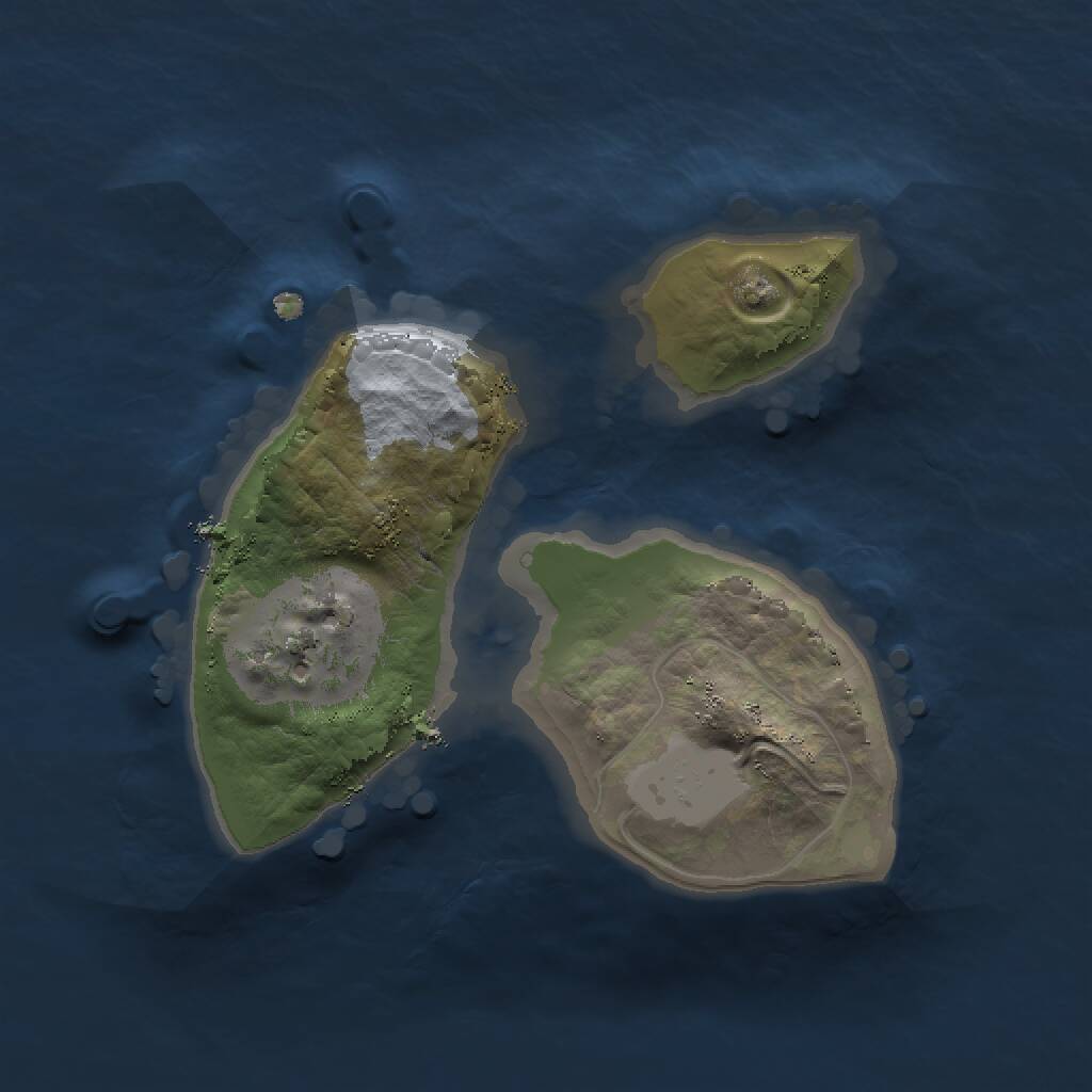 Rust Map: Procedural Map, Size: 1500, Seed: 12353, 1 Monuments
