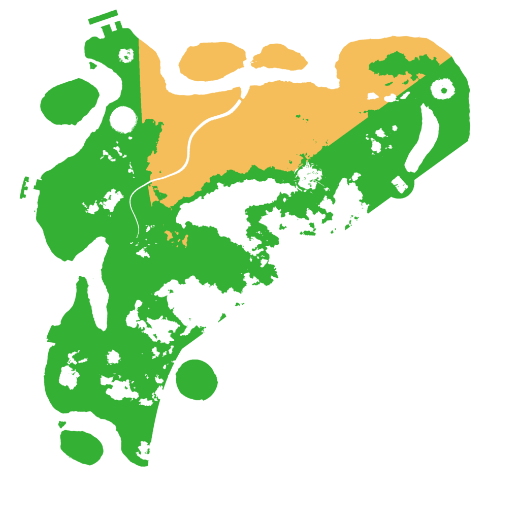 Biome Rust Map: Procedural Map, Size: 3500, Seed: 28794246