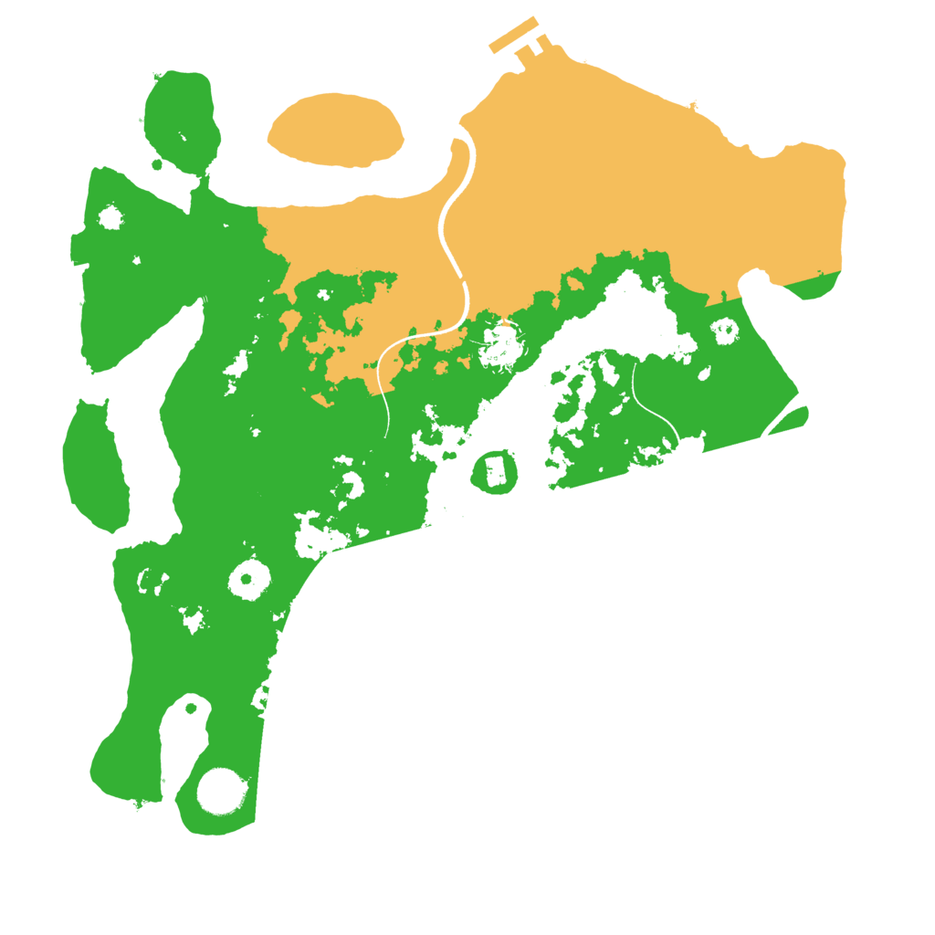 Biome Rust Map: Procedural Map, Size: 3500, Seed: 12326294