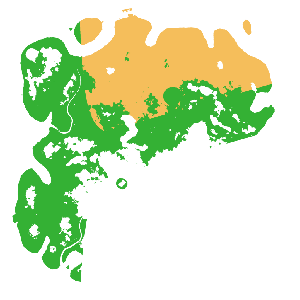 Biome Rust Map: Procedural Map, Size: 4500, Seed: 25236