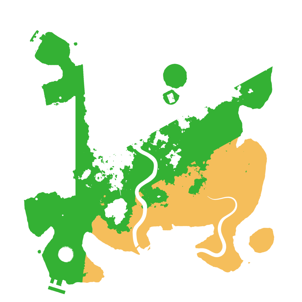 Biome Rust Map: Procedural Map, Size: 3500, Seed: 1247946107