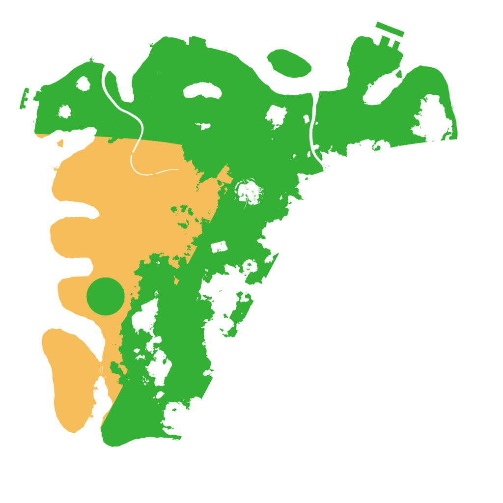 Biome Rust Map: Procedural Map, Size: 3500, Seed: 1655482099