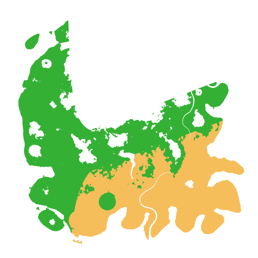 Biome Rust Map: Procedural Map, Size: 4000, Seed: 490962295