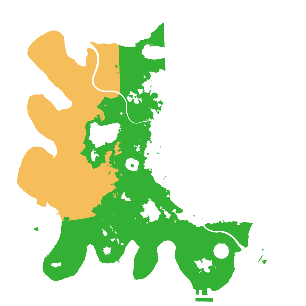 Biome Rust Map: Procedural Map, Size: 3500, Seed: 382213977