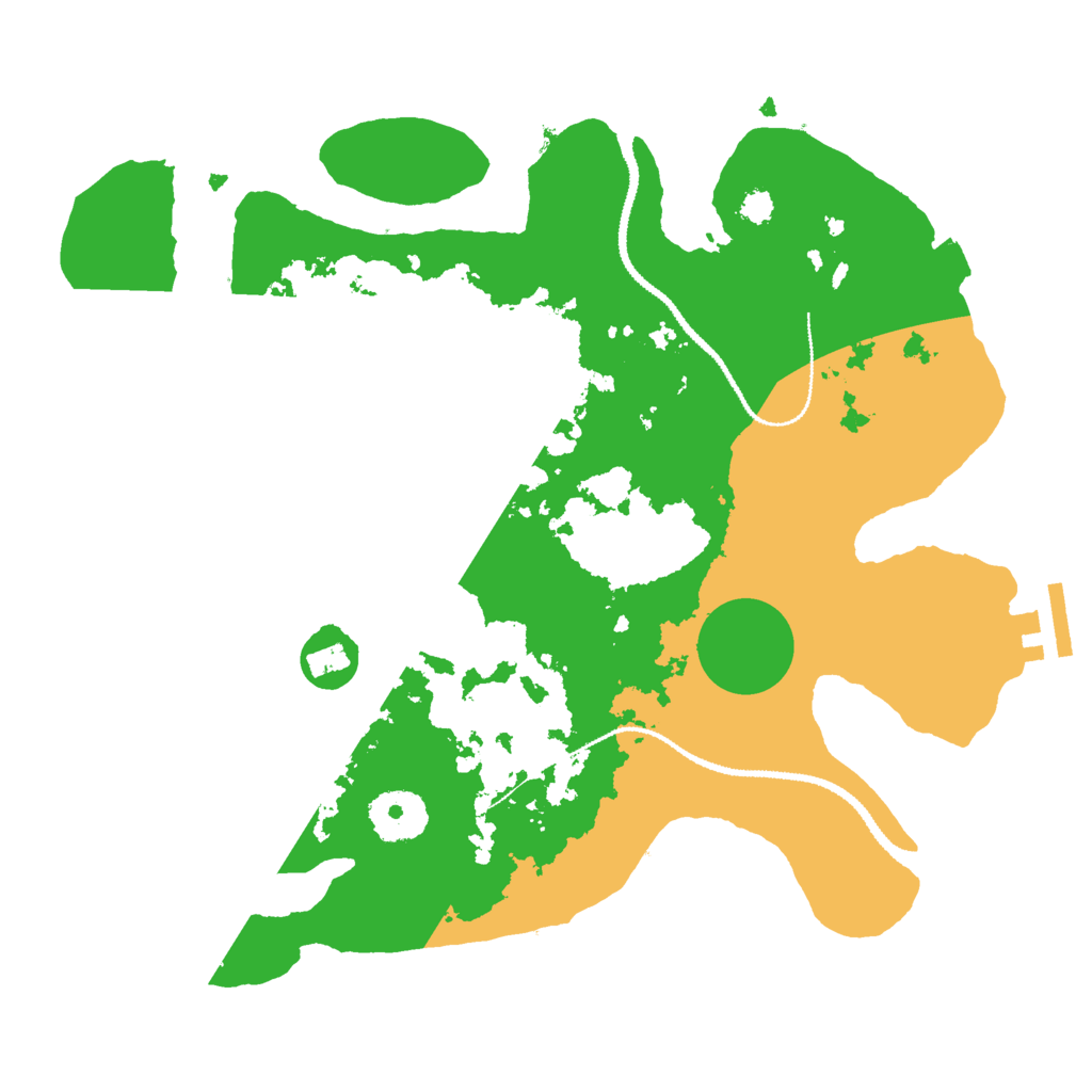 Biome Rust Map: Procedural Map, Size: 3000, Seed: 958432505