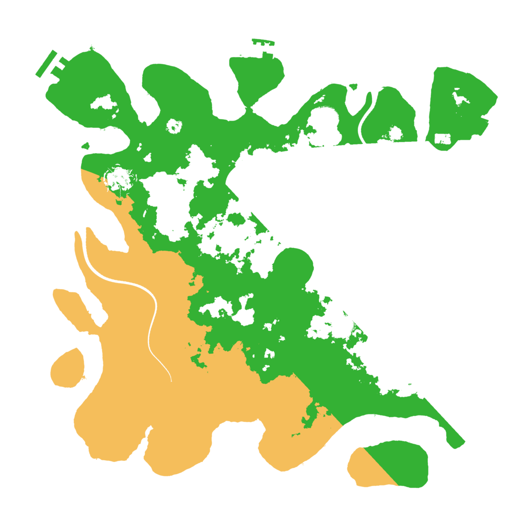 Biome Rust Map: Procedural Map, Size: 3500, Seed: 11667