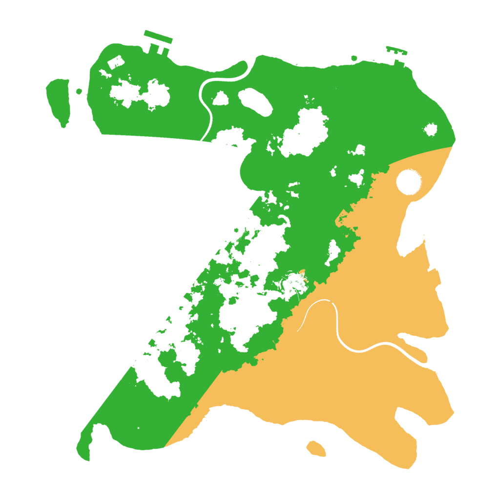 Biome Rust Map: Procedural Map, Size: 3500, Seed: 251124