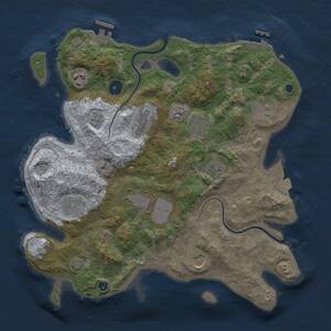 Thumbnail Rust Map: Procedural Map, Size: 3500, Seed: 251124, 14 Monuments