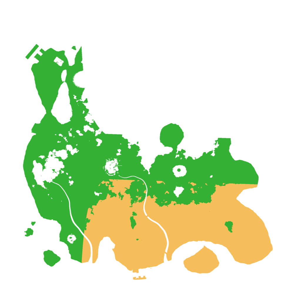 Biome Rust Map: Procedural Map, Size: 3500, Seed: 234324234