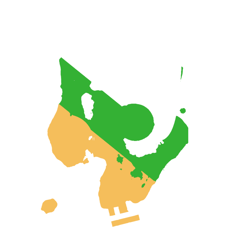 Biome Rust Map: Procedural Map, Size: 1800, Seed: 42345