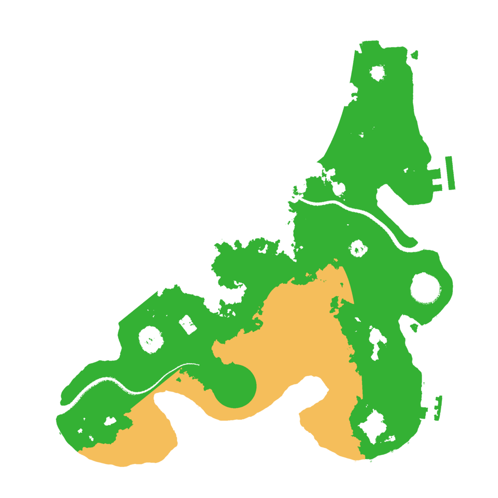 Biome Rust Map: Procedural Map, Size: 3000, Seed: 1486351496