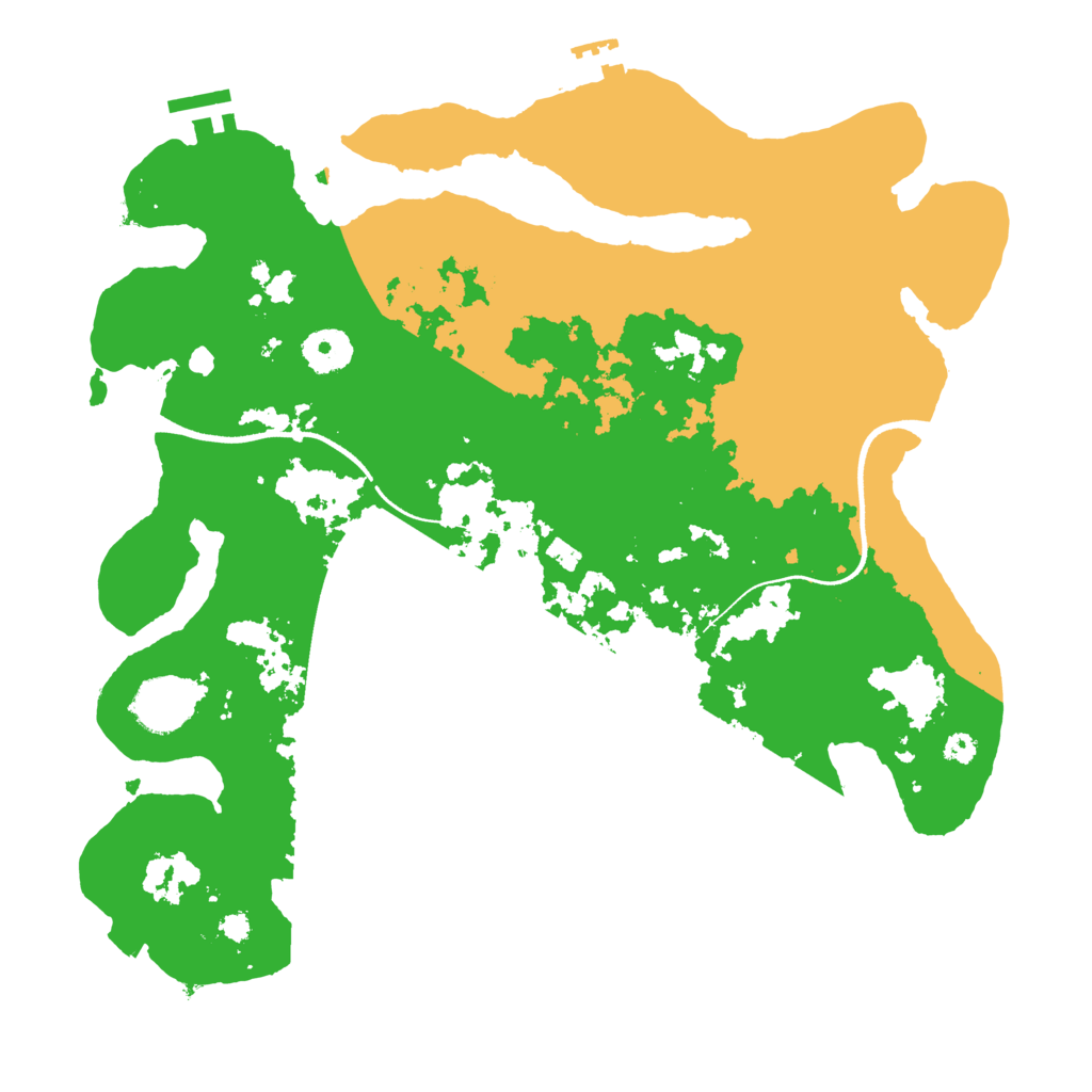 Biome Rust Map: Procedural Map, Size: 3500, Seed: 483782