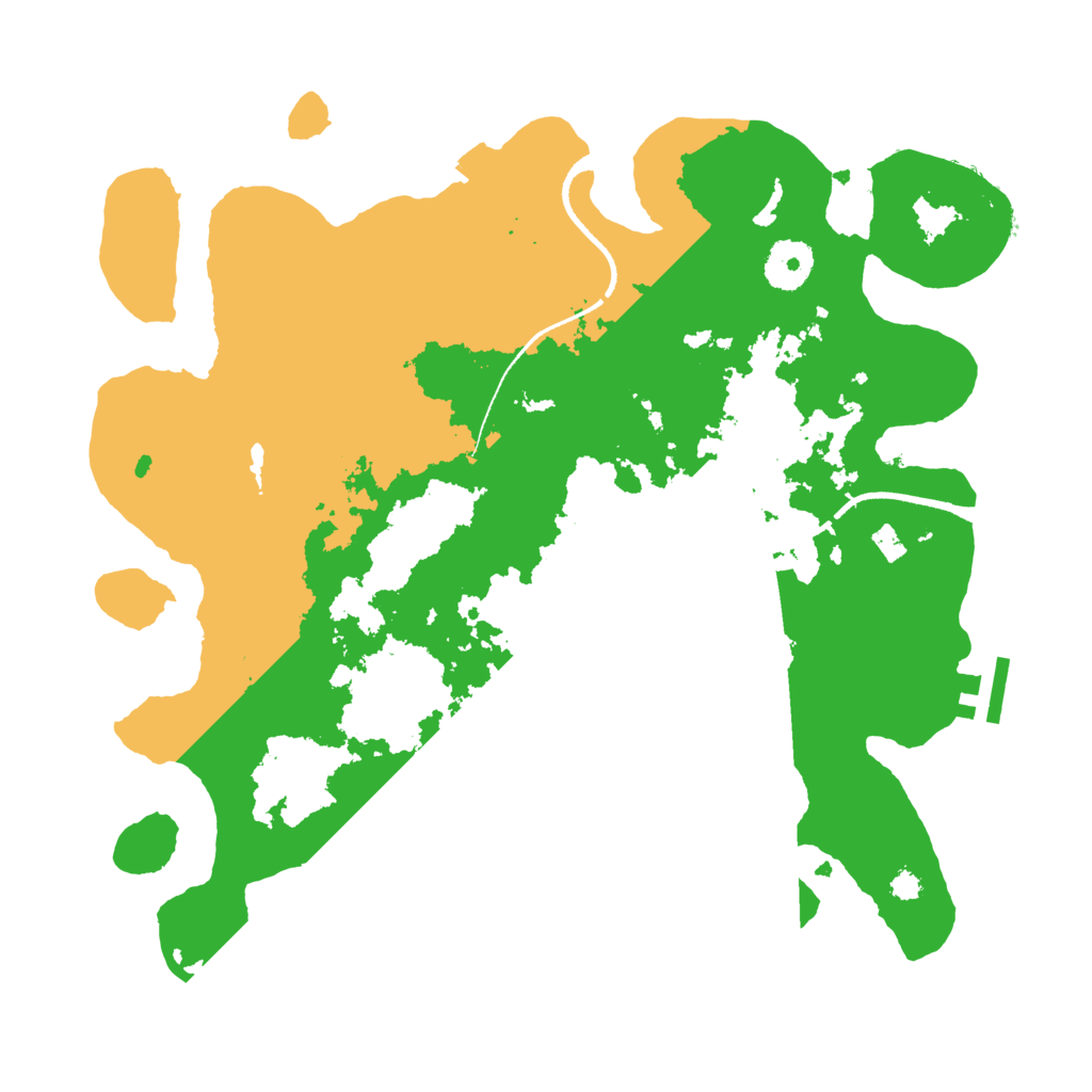 Biome Rust Map: Procedural Map, Size: 3333, Seed: 666